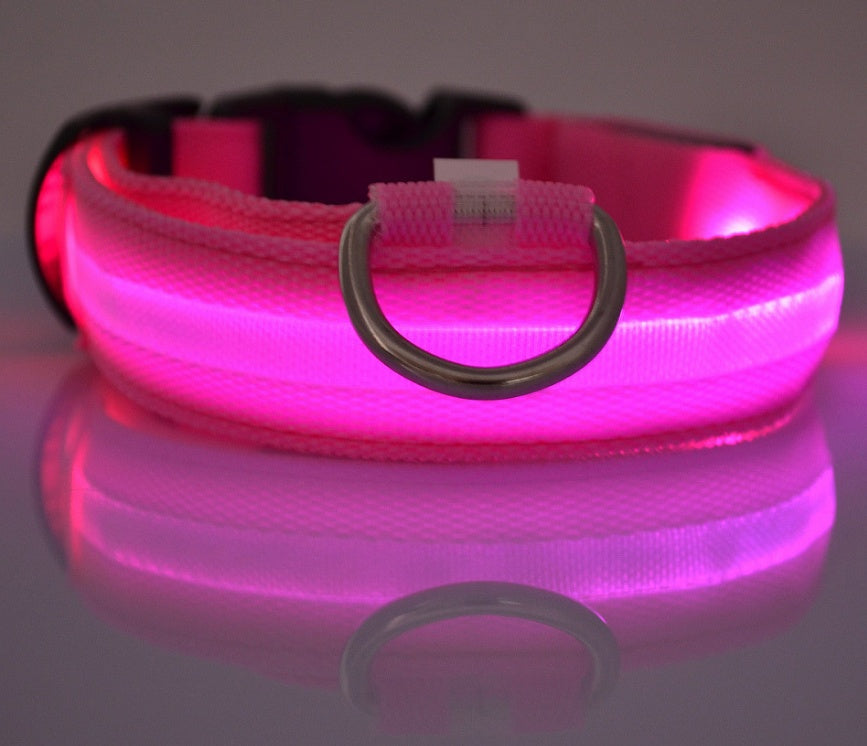 LED Luminous Pet Collar – Night Safety & Adjustable