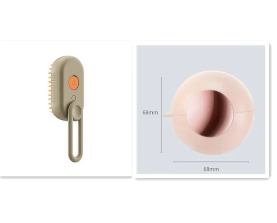 3-in-1 Steam Pet Brush – Electric Spray & Grooming
