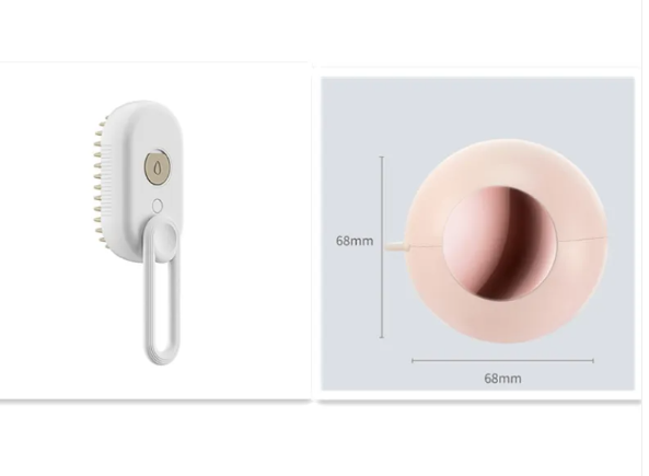 3-in-1 Steam Pet Brush – Electric Spray & Grooming