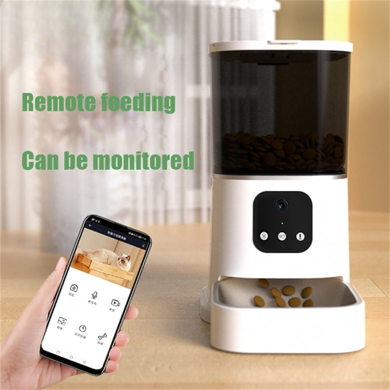 Smart Automatic Pet Feeder – WiFi App Control & Voice Call