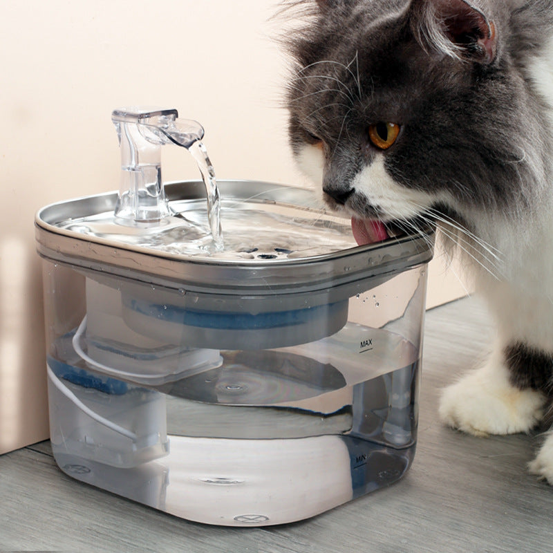 Automatic Stainless Steel Pet Water Fountain – Fresh Flow Hydration