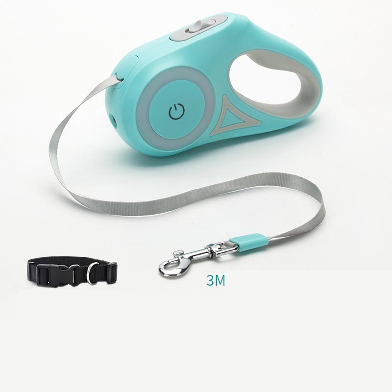 Retractable Dog Leash & Collar – Automatic & Adjustable