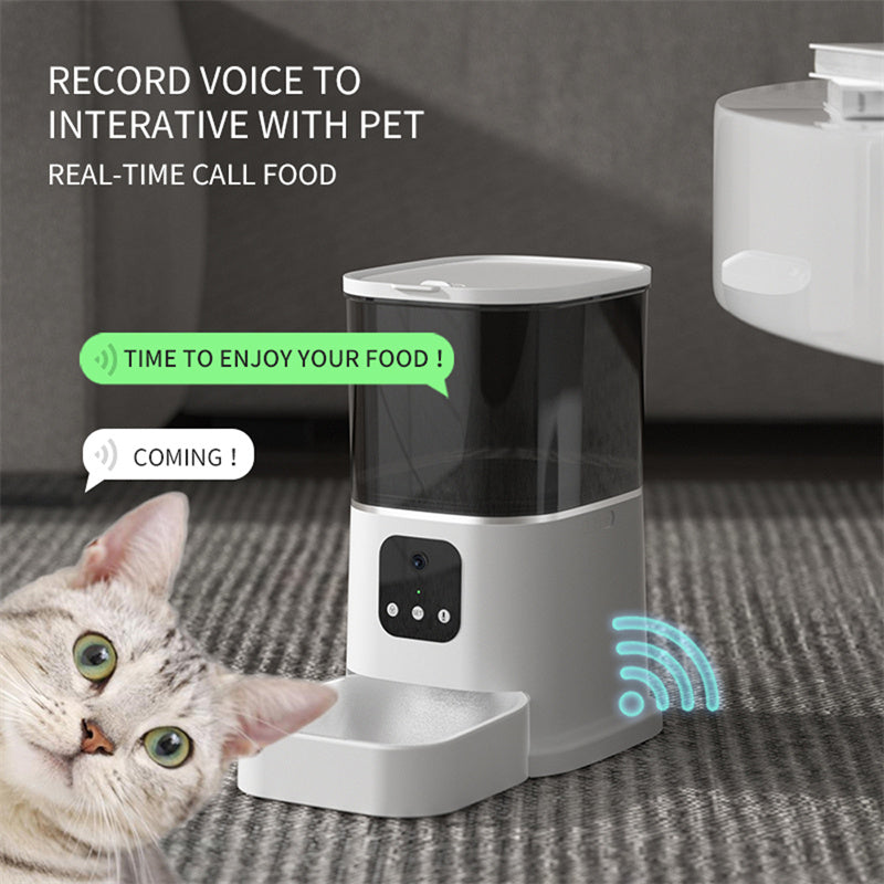 Smart Automatic Pet Feeder – WiFi App Control & Voice Call