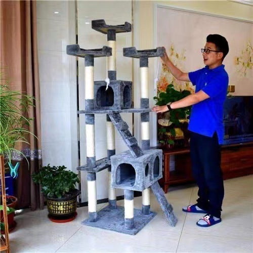 Large Cat Tree with Climbing Platforms & Sisal Columns