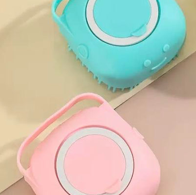 Silicone Pet Bath Massage Glove – Shampoo & Grooming Brush