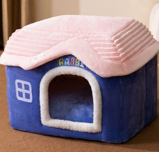 Foldable Dog & Cat House Bed