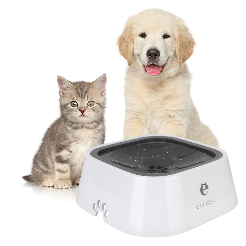 1.5L Anti-Overflow Pet Water Bowl – Slow Drinking & No Spills