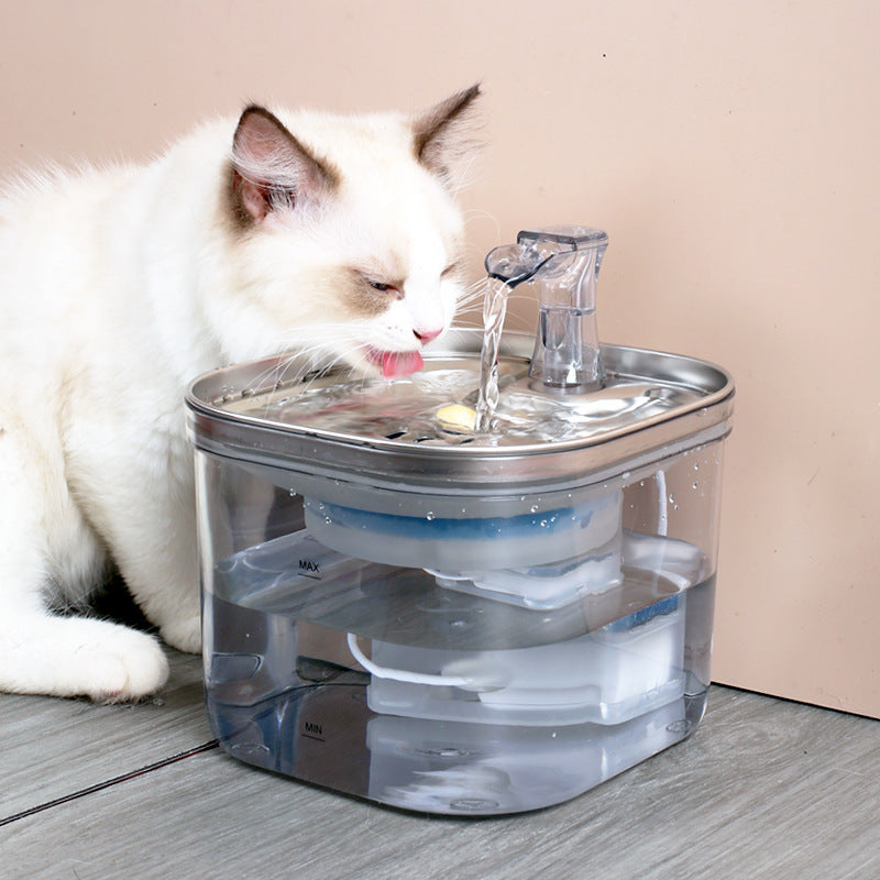 Automatic Stainless Steel Pet Water Fountain – Fresh Flow Hydration
