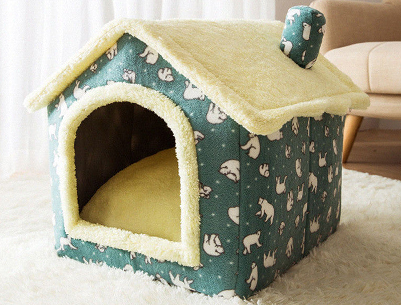 Foldable Dog & Cat House Bed