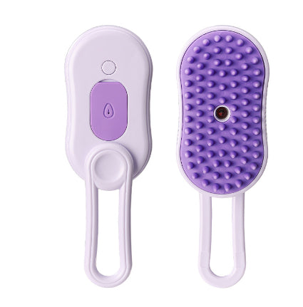 3-in-1 Steam Pet Brush – Electric Spray & Grooming